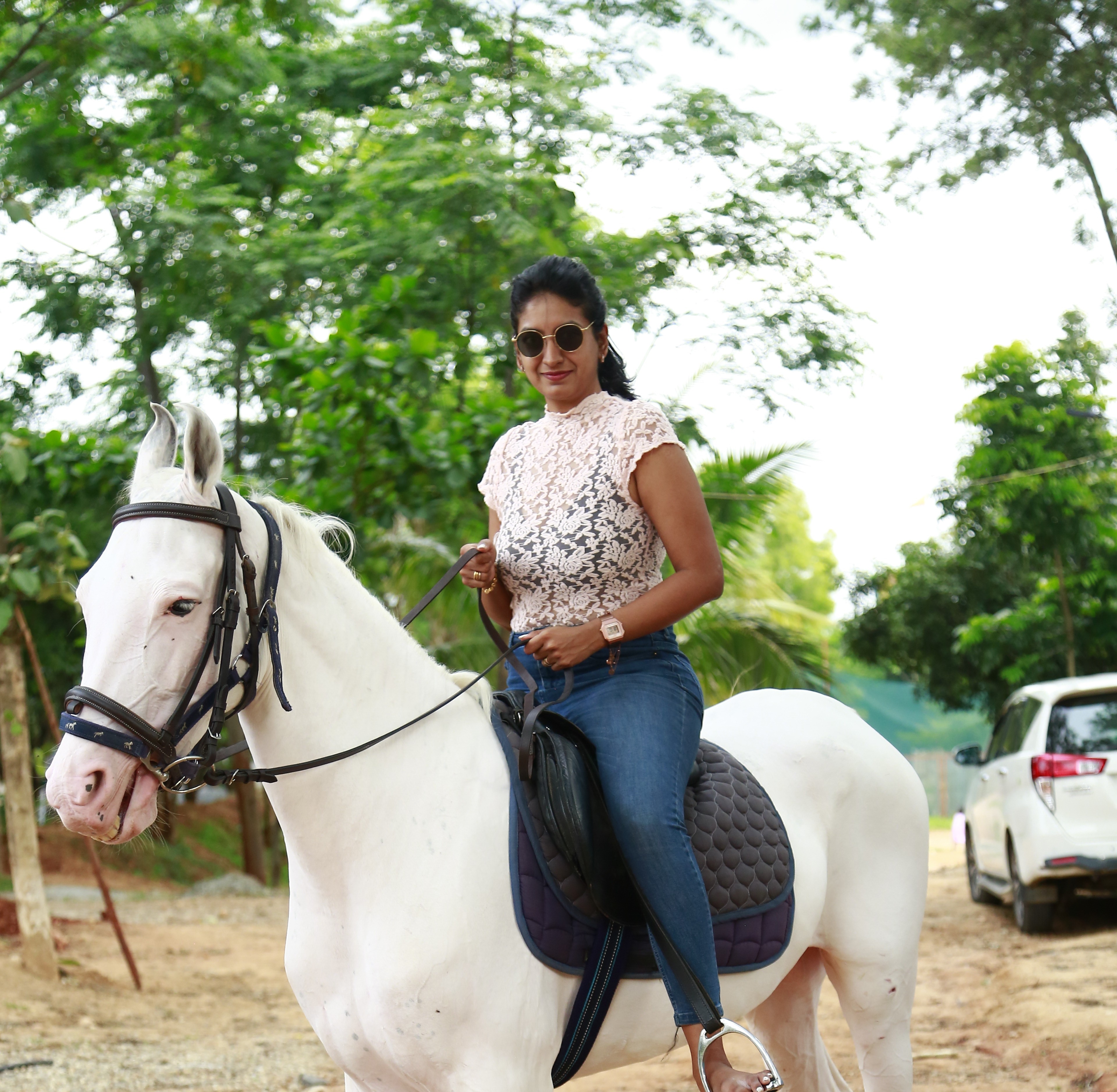 Suggee Resort horse riding experience at the property in Bangalore